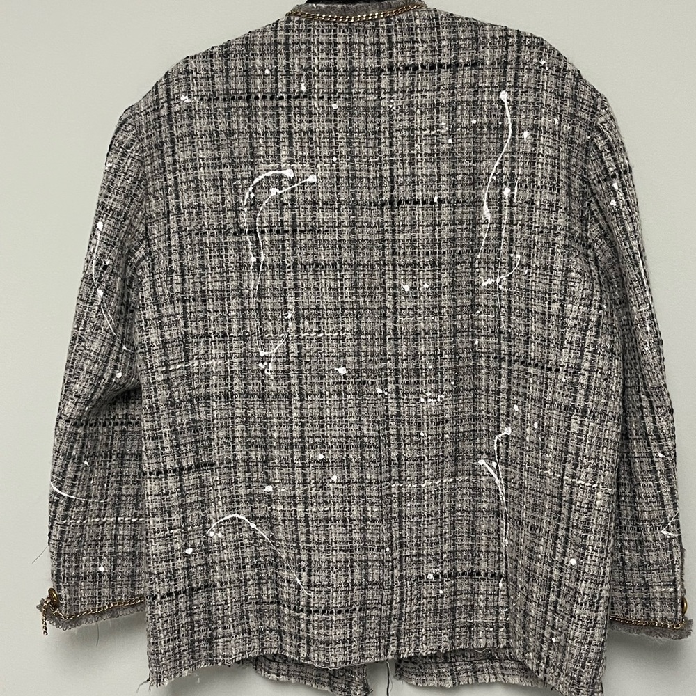 R13 Slouch Tweed Jacket. Size medium. - Picture 10 of 11